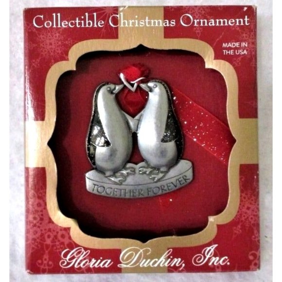 Penguin Together Forever Christmas Ornament Gloria Duchin NIP - Picture 2 of 3